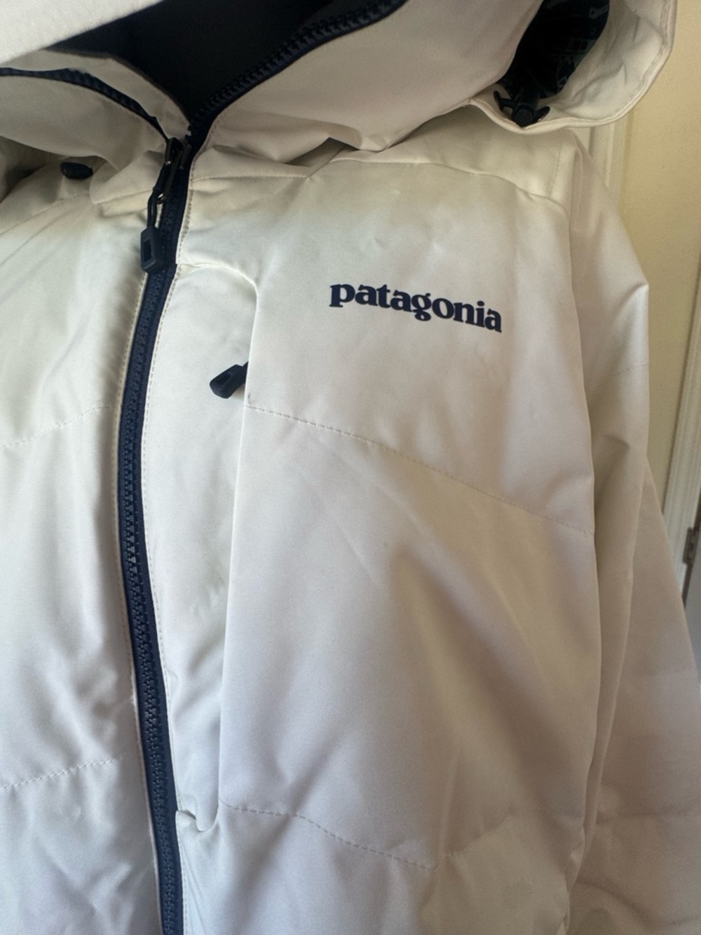 NWT Patagonia Women’s Pipe Down Puffer Jacket XL Off White - Picture 3 of 13